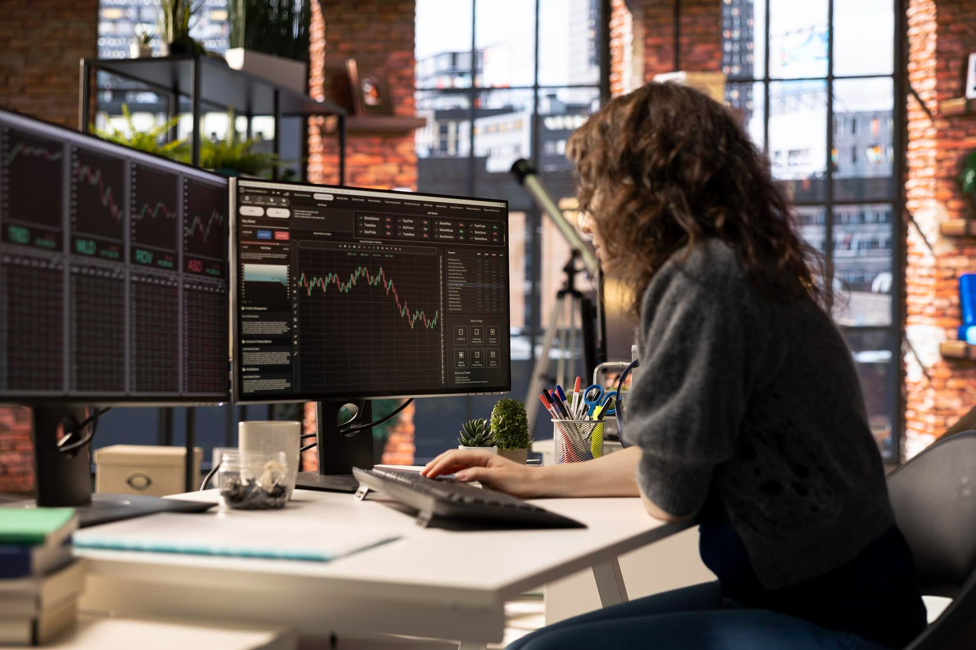 Institutional trading background